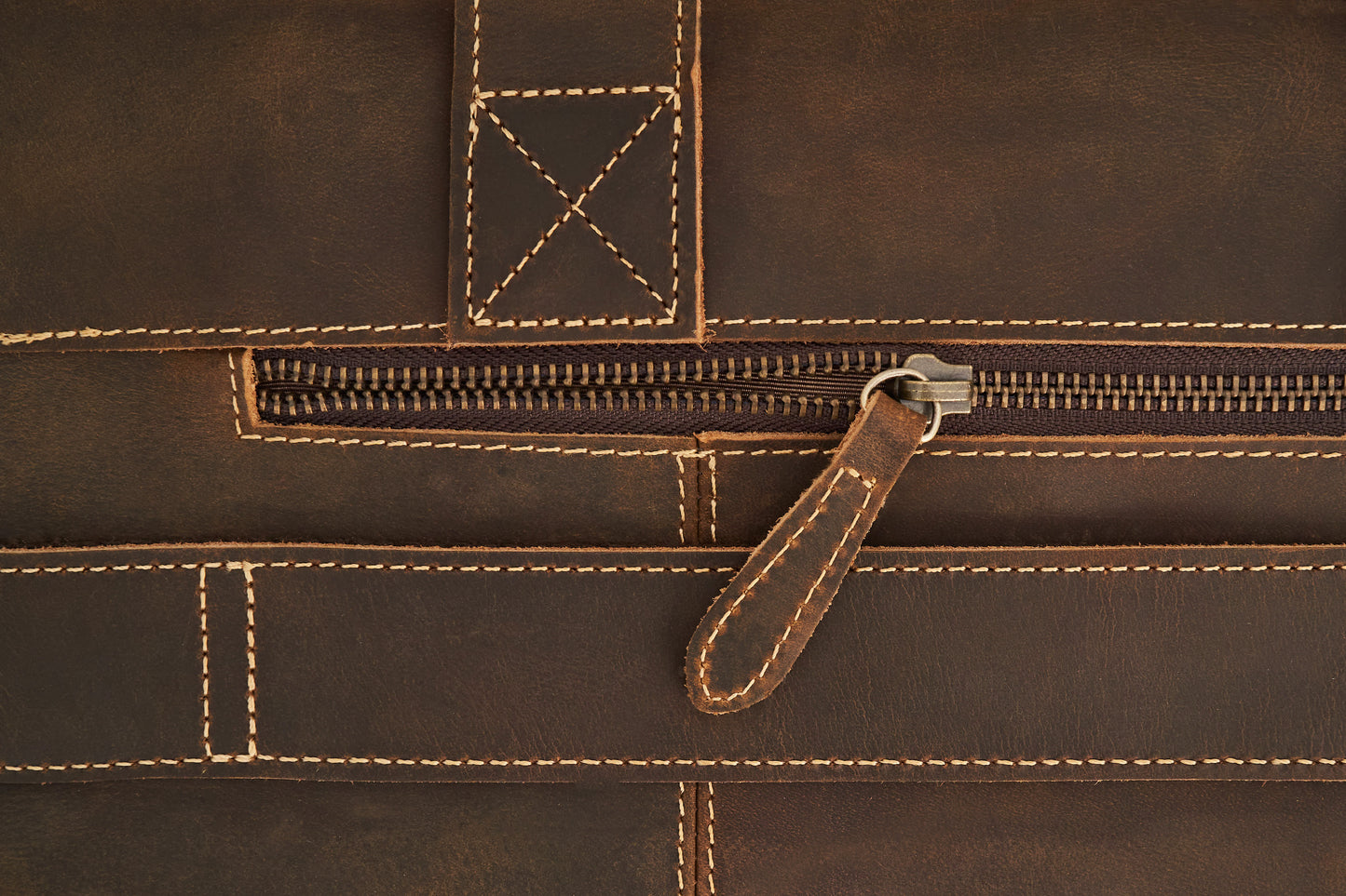 Luxorro Full Grain Leather Briefcases For Men in a Beautiful Gift Box, Fits 15.6" Laptop, 2 Compartments - Dark Brown- B08FZB9SDP - A - Luxorro