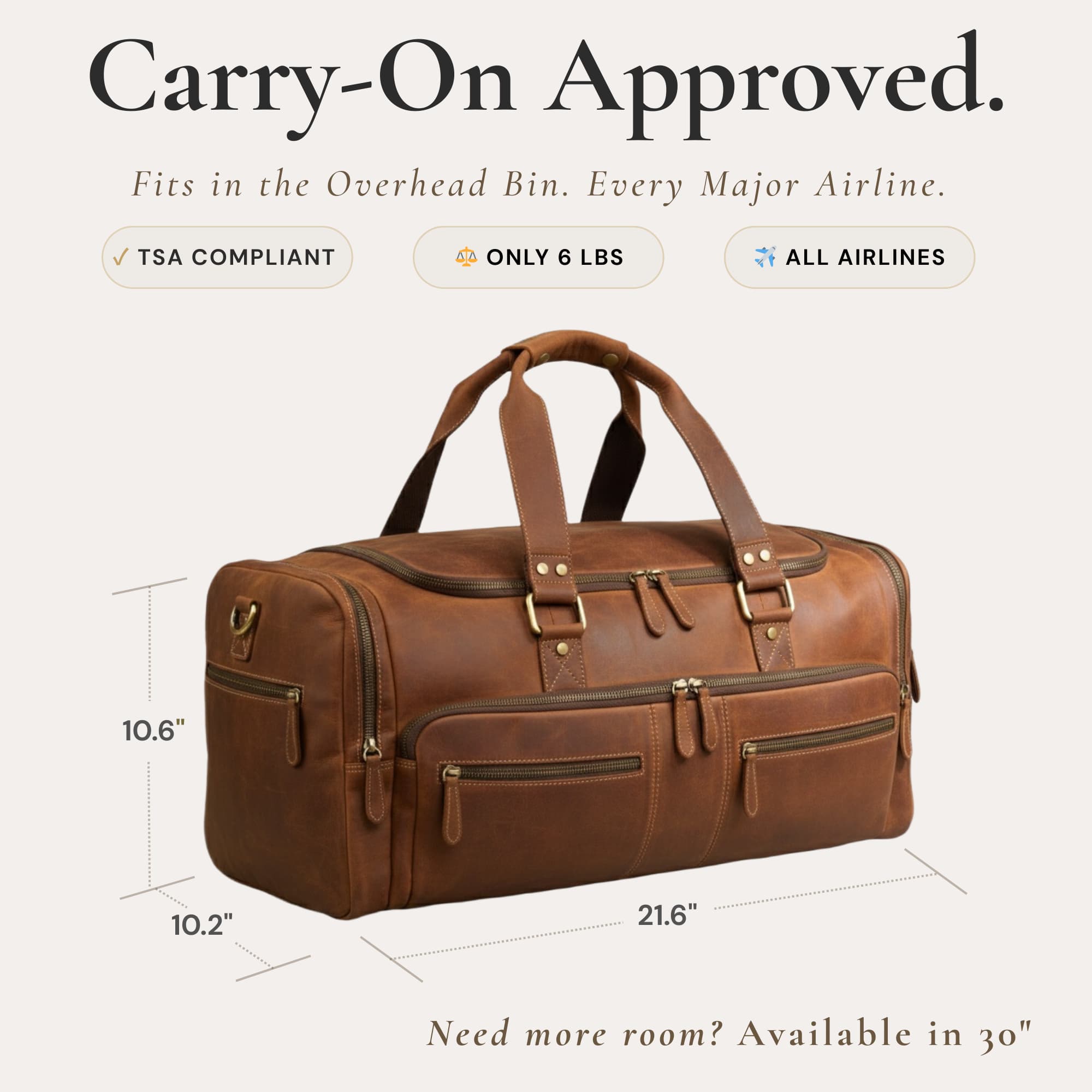 Rustic Brown / 22"
