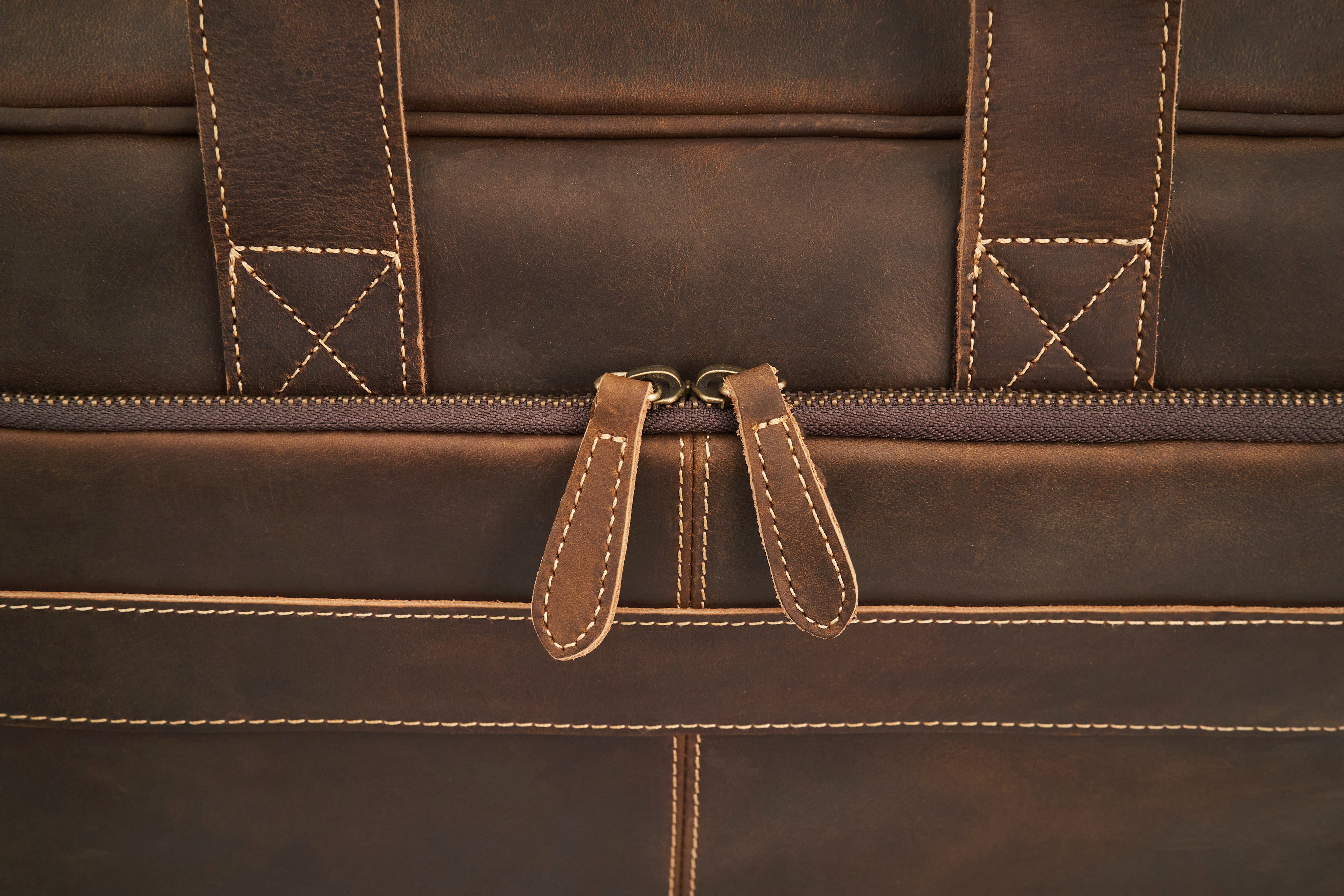 Luxorro Full Grain Leather Briefcases For Men in a Beautiful Gift Box