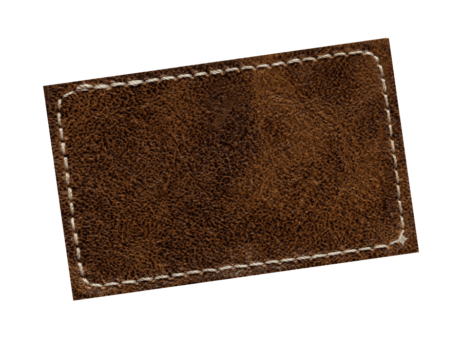 Leather patch inside the bag